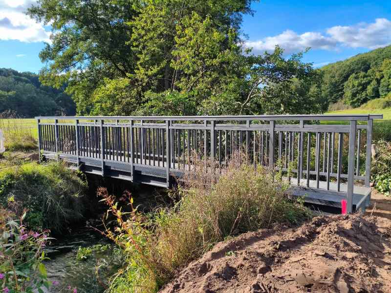 GFK-Fußgänger- und Radwegbrücke in Bad Hersfeld