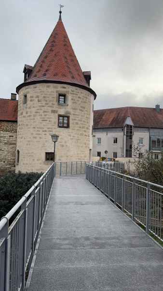 Sanierte Brücke in Weißenburg in Bayern